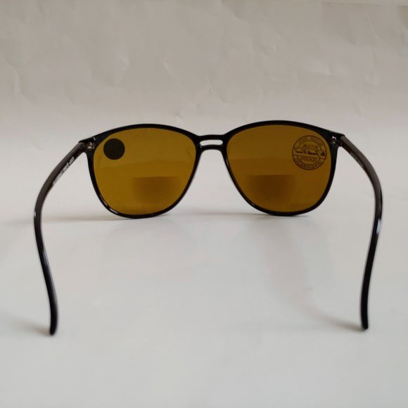 (NWT) Vintage 90's PC Square Bi-Focal Reading Sunglasses (S. Black) - Picture 3 of 4